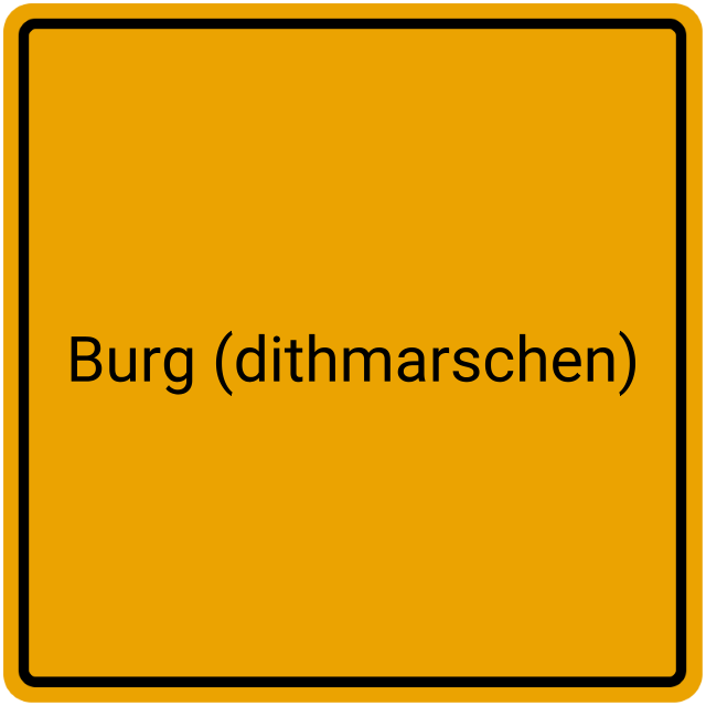 Meldebestätigung Burg (Dithmarschen)